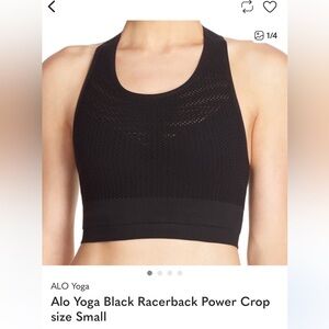 Black Alo Yoga Bra Small